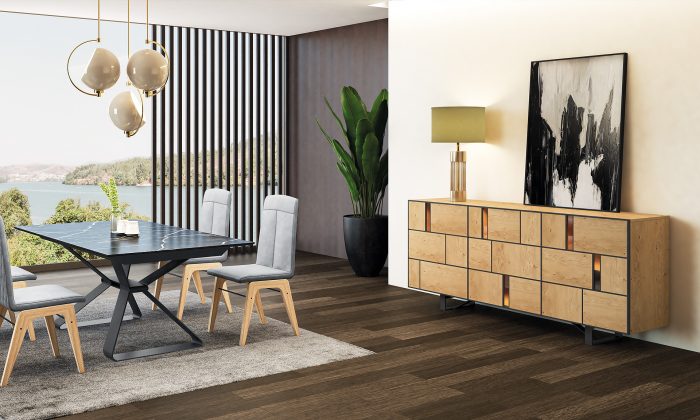 Cintra Enfilade 2 Portes 1 Niche Avec Leds Meubles Cordesse 